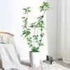 Planta Grande de Madera Pata de Pato en Maceta para Interior para Purificación del Aire, Adecuada para Dormitorio y Sala de Estar, Perenne Todo el Año, Planta Verde de Moda