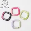 Cierre de Primavera Pintado DIY Accesorios de Joyería de Aleación Llavero Anillo de Resorte Hebilla Versátil para Colgar Hebilla de Bolso Llavero DIY