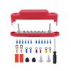 Barra colectora ignífuga de nailon M6 para automóvil, para salón, yate, barra colectora de 2 columnas y 12 vías con destornillador de terminal