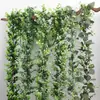 Simulación Planta Verde Colgante de Pared Eucalipto Mann Hogar Jardín Exterior Decoración Adornos Atmósfera Festiva Montaje Flores Artificiales