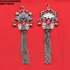 Cadena de Cola de Media Cadena de Plata Pura con Cuentas Espaciadoras Irregulares y Accesorios, Plata Lisa Blanca Vintage Materiales para Bordado DIY Hecho a Mano
