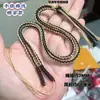 Fio de Algodão com Contas Dzi de Jade Cordão Trançado à Mão para Colar Cordão DIY do Tibete para Passar Contas Joias Thangka