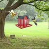 Comedero para pájaros con columpio creativo transfronterizo, de metal, para patio, colibríes y ardillas, decoración colgante para exteriores