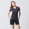 Traje de bádminton de manga corta de secado rápido verano para hombre y mujer absorbente de sudor camiseta deportiva traje de entrenamiento imprimible traje de entrenamiento al por mayor