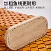 Almohada de Bambú de Verano para Protección del Cuello y Ayuda para Dormir, Almohada de Bambú Hueco Tejida a Mano, Individual, Transpirable, Ventilada, Firme