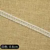 Adorno de encaje fino para ropa de muñeca, disponible en blanco y negro, borde ondulado de 8MM y 10MM, adecuado para cuellos de muñecas BJD