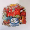 Imanes de Nevera Culturales y Creativos de Chaozhou, Shantou y Chaozhou, Souvenirs Turísticos del Pequeño Parque de la Isla Nanzhou, Imanes de Nevera de Chaozhou, Pastel de Durazno Rojo