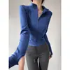 Ropa Deportiva Profesional de Secado Rápido Transpirable para Mujer Ajustada Ropa Deportiva de Manga Larga Ajustada Chaqueta Deportiva para Correr al Aire Libre Ropa de Yoga