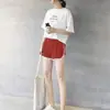 Shorts Esportivos Casuais Femininos de Verão Estilo Coreano Confortáveis Calças de Pijama Casa Cintura Elástica Joker Roupa Externa Hot Pants Outlet de Fábrica