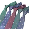 Nueva Corbata Jacquard Hecha a Mano para Hombre, Corbata Casual y de Moda de 7 cm de Seda Poliéster, Estilo Británico Fabricante Boda Stock Disponible