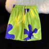 Pantalones Cortos Sueltos de Verano para Hombre Estilo Dibujo Animado de Patricio Estrella Pantalones Casuales Versátiles Pantalones Cortos de Playa para Vacaciones en Pareja