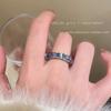 Anillo de mariposa con circonita y perla de viento Ins para mujer, de alta gama, ligero, de lujo, elegante, para parejas, anillo abierto, venta al por mayor