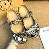 Zapatos de ballet con estampado de lunares estilo Ins, leopardo KT, accesorios para DIY, dijes de zapatos de moda y versátiles, hebillas decorativas para zapatos con agujeros