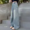 Jeans Coloridos con Estampado de Corazones para Niñas 2026 Nuevo Estilo Primavera y Otoño para Niños Mayores, Pantalones de Moda de Pierna Ancha Bordados en el Lateral
