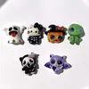 Acessórios de Resina de Desenho Animado de Fantasma de Halloween Cola de Creme Feita à Mão Presilhas de Cabelo DIY, Elásticos de Cabelo, Pingentes para Tamancos, Decorações