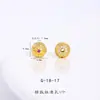 Color Fuerte que Conserva Arena Dorada Accesorios DIY Cornucopia Estrella de Ocho Puntas Palabra de Bendición Calabaza Agujero Pasante Pulsera Collar Cuentas Espaciadoras para Mujeres