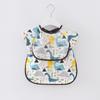 Babador Smock de Verão para Crianças, Babador para Saliva de Bebê para Comer, Meninos e Meninas, Pintura Infantil, Babador para Alimentação, Impermeável para Usar ao Contrário