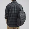 2026 [Colección Otoño/Invierno Nueva] Retro estilo japonés, grueso, a cuadros, prenda exterior, corte holgado, camisa casual de manga larga para hombre, estilo americano