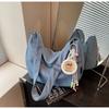 Bolso de Mezclilla Transfronterizo para Mujer, Gran Capacidad, Nuevo Modelo 2026, Bolso de Hombro Cruzado Versátil de Verano de Nicho, Bolso Dumpling para Viajes