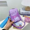 2025 Nueva Bolsa Caja de Cáscara Dura de PVC Linda Bolsa Cruzada para Niña para Salir de un Solo Hombro Casual Cuadrada para Teléfono Móvil Padres e Hijos