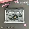 Porta-moedas Gatinho Preto Bolsa de Moedas Transparente de PVC Fofa Bolsa de Armazenamento Portátil de Desenho Animado para Estudante Bolsa para Batom de Gato