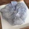 Scrunchie Floral com Bolinhas Estilo Coreano para Mulheres, Elástico de Cabelo Que Faz o Rosto Parecer Menor, Acessório Suave para Rabo de Cavalo
