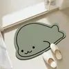 Alfombra de Piso Absorbente de Secado Rápido de Dibujos Animados para Baño Suave de Lodo Diatomeas Alfombra Irregular para Puerta Entrada de Inodoro Alfombra de Piso Resistente al Desgaste Antideslizante