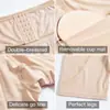 Ropa interior realzadora de cadera para mujer, panties moldeadores para un trasero y caderas bonitos, panties de control de abdomen de tiro alto con relleno de esponja para un trasero más lleno