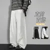 Pantalones de registro de algodón elástico personalizados/de venta caliente para otoño con remaches, nuevos pantalones de trabajo funcionales para hombre en blanco y gris