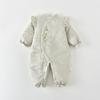 Mameluco Jingqi para Bebé Recién Nacido con Relleno de Algodón para Calidez en Otoño e Invierno, Pelele Unisex para Bebé con Forro Polar para Gatear y Uso al Aire Libre