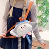 Mochila de peluche de dibujos animados otoño e invierno nueva niña corazón niña suave bolso de hombro moda almacenamiento mochila pequeña al por mayor