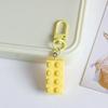 Blocos de construção coloridos Pequena Porta Cadeia Chaveiro Pingente Estudante Telefone Móvel Bolsa Acessórios Decorativos Simples Enfeites Pendurados Presente para Namorada