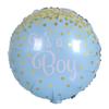 Globo de aluminio redondo de 18 pulgadas con forma de estrella de cinco puntas para niño, decoración para cumpleaños de un año