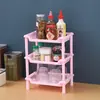 Prateleira Espessada para Armazenamento de Cozinha Prateleira de Chão para Armazenamento de Banheiro Prateleira de Encaixe para Vaso Sanitário Multicamadas Prateleira de Armazenamento de Cosméticos para Mesa