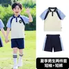 Uniformes de Jardín de Infancia, Uniformes de Primaria de Manga Corta, Ropa de Verano, Trajes Deportivos Estilo Universitario para Coro Infantil, Trajes de Presentación para Niños y Niñas