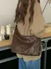 Bolso de Mano Estilo Maillard Otoño/Invierno para Mujer 2026 Nuevo Bolso Tote de Color Sólido Retro Bolso Cruzado de Hombro Único de Gran Capacidad