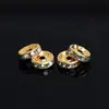 Anéis de Diamante Coloridos, Contas Espaçadoras Cheias de Diamante, Materiais e Acessórios para Pulseiras e Colares, Contas Espaçadoras de Strass Brilhante Grau A, Joias DIY Atacado