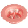 Malla Filtrante Anti-Obstrucción para Fregadero, Rejilla de Drenaje de Plástico con Forma de Flor, Malla Fina para Residuos de Comida, Drenaje de Piso Hueco