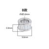 Plata de ley S925 10 mm oro blanco micro-engastado cuentas de rueda de circonita cuentas de barril Lutong accesorios de cuentas hechos a mano