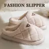 Pantuflas de algodón cálidas y antideslizantes de suela gruesa para interiores para mujer, otoño e invierno, pantuflas de algodón para pareja para hombre