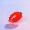 Simulación de paisaje en miniatura, bolsa sorpresa de frutas que brillan en la oscuridad, accesorios de decoración DIY con pegamento de crema temática de alimentos, figuras de resina para escritorio