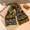 Bufanda Tejida de Doble Cara Estilo Japonés para Cachorros para Mujer, Linda y Cálida para Otoño e Invierno, Chal Versátil y Calentador de Cuello para un Ambiente de Compras Moderno