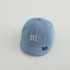 Gorra de béisbol para bebés, niños y niñas, gorra de mezclilla de ala corta con letras BOSOTN, gorra pequeña m para el sol de verano