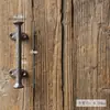 Manijas de puerta de hierro fundido estilo retro europeo antiguo, decoraciones para puertas de gabinetes de puertas de madera de patio exterior, manijas y pestillos de hierro forjado