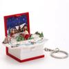 3D Verão Praia Dobrável Bomba Livro Mini Chaveiro Alto Valor de Cor Dos Desenhos Animados Pingente Descompressão Brinquedo Criativo