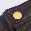 Ropa de Mujer para Exportación Estilo Europeo y Americano Moda Otoño 2024 Pantalones Casuales de Mujer de Cuero PU de Cintura Media-Alta Rectos para Cadera Pantalones de Mujer