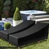 Funda para tumbona, protección UV para exteriores, funda para sillón reclinable, tela Oxford 420D, funda de silla moderna y simple