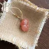 Colgante Flor de Durazno Flor de Cinco Pétalos Flor de Cerezo Seda Dorada de Xinjiang, Accesorio de Joyería Estilo Chino Tradicional, Nuevo Accesorio de Collar Estilo Chino