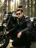 Tendencia chaqueta de cuero para hombre otoño e invierno 2026 nueva chaqueta casual coreana para hombre corte slim con cuello alto chaqueta casual de alta gama para hombre