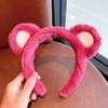 Accesorios Haileyue Oso Rojo Peluche Diadema Pinza para el Cabello para Mujeres, Diadema Linda para Otoño e Invierno, Diadema para Lavarse la Cara, Estilo Celebridad de Internet